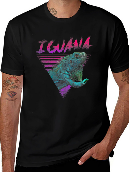 Iguana Retro T-Shirt - Vibrant Graphic Tee