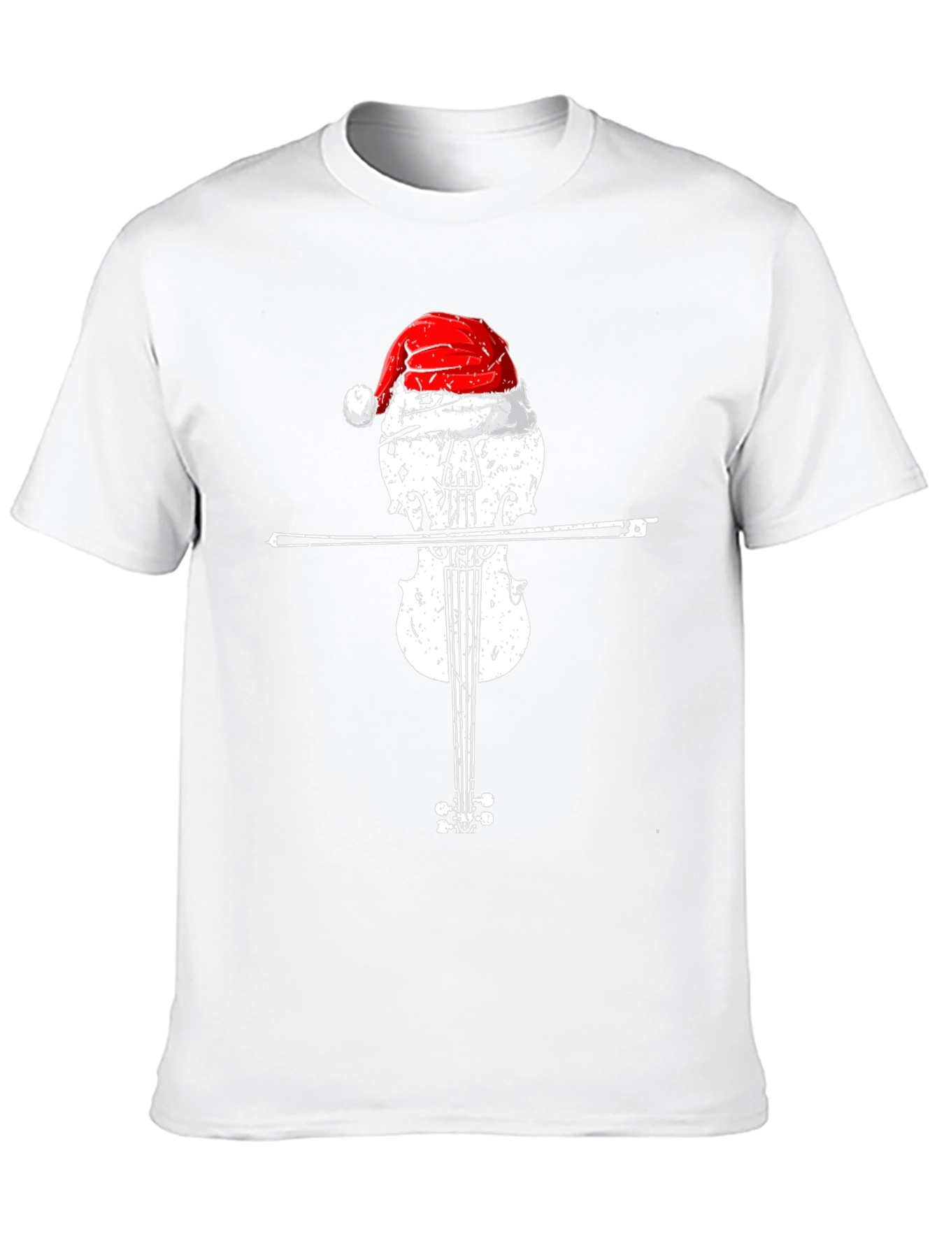 Christmas Violin Santa Hat T-Shirt