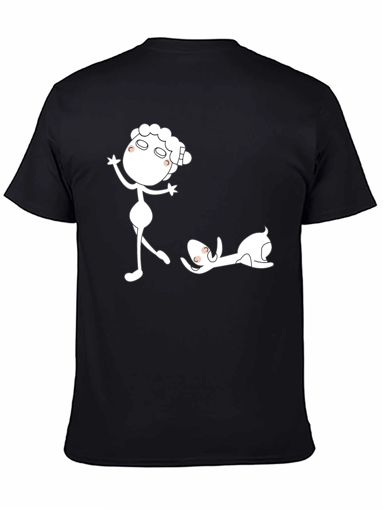 Funny Sheep Black T-Shirt