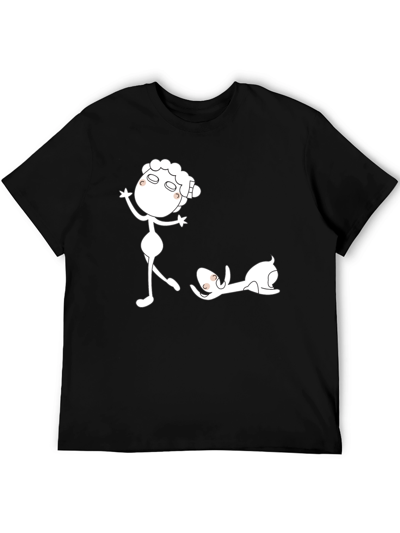 Funny Sheep Black T-Shirt