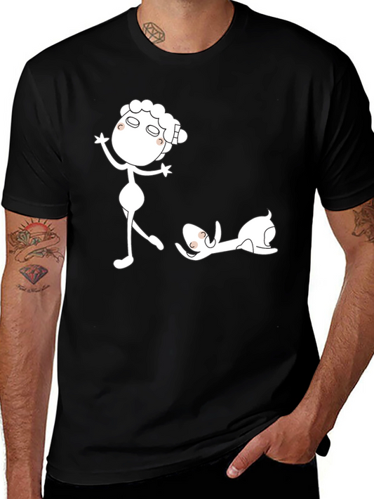 Funny Sheep Black T-Shirt