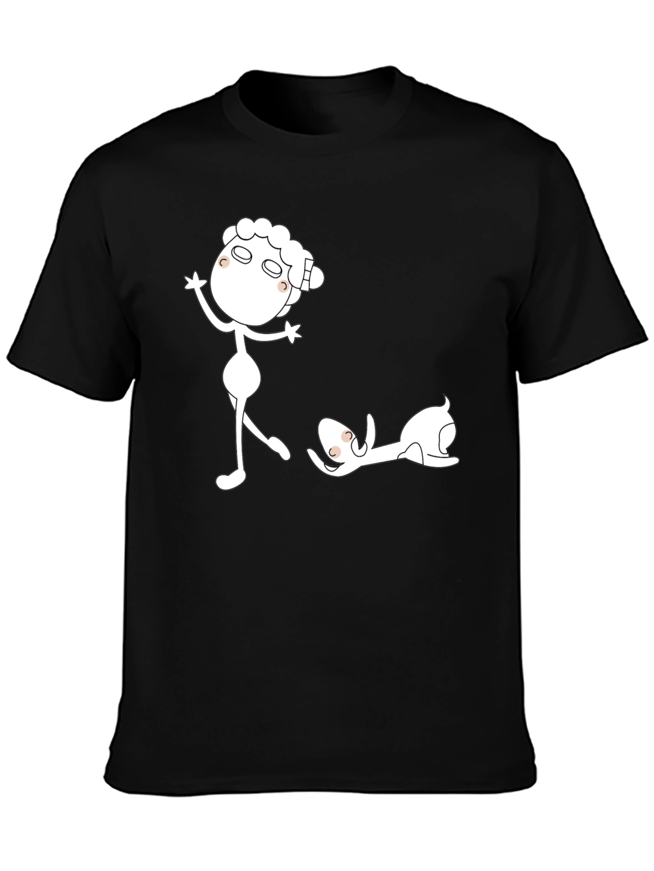 Funny Sheep Black T-Shirt