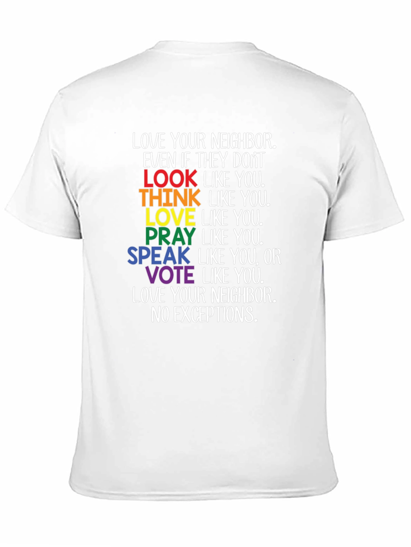 Love Your Neighbor LGBTQ+ Pride T-Shirt