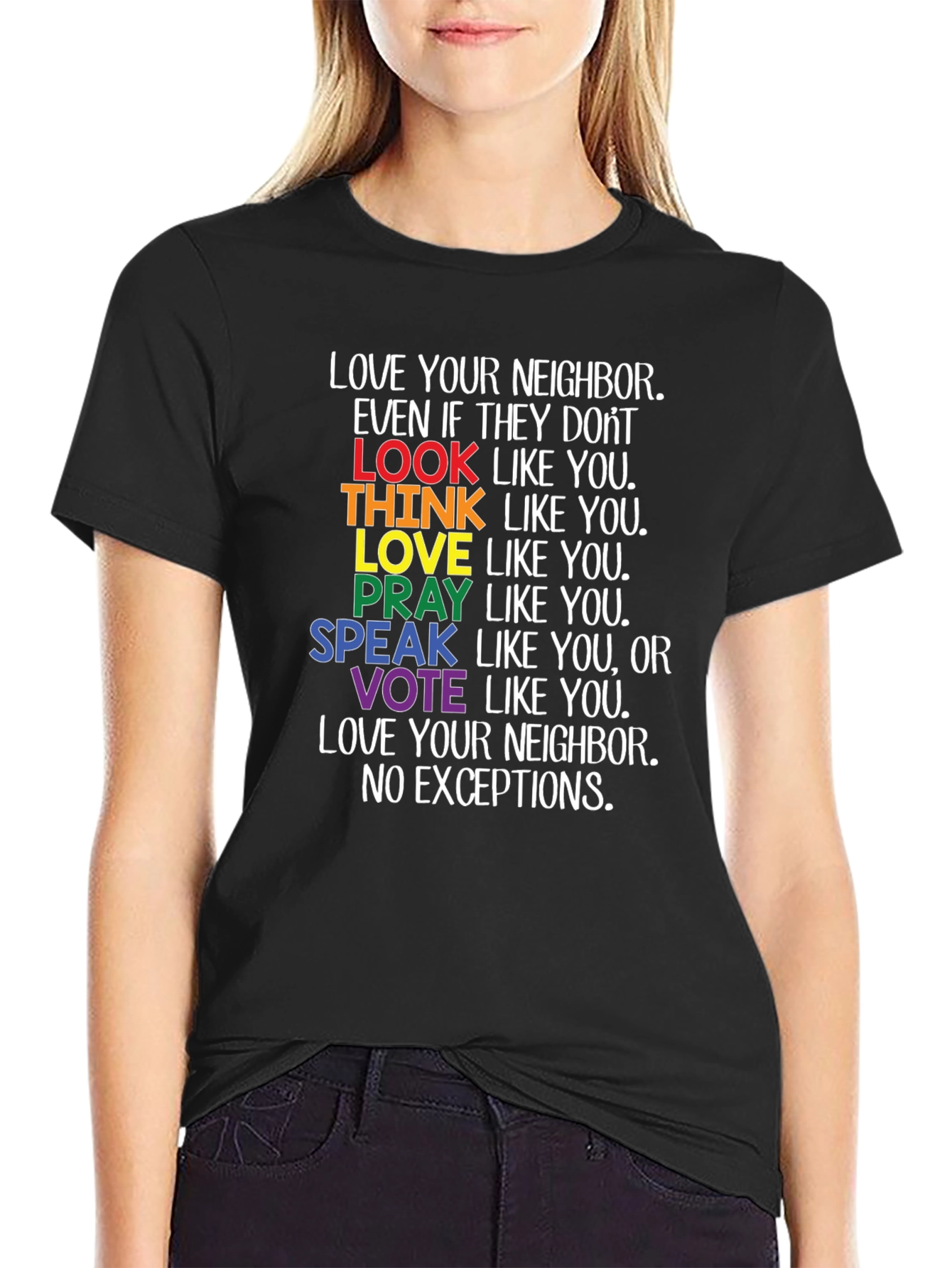 Love Your Neighbor LGBTQ+ Pride T-Shirt