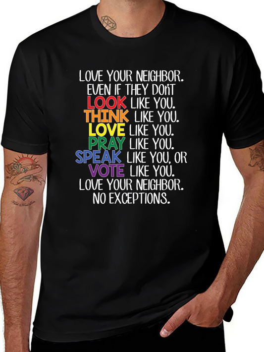 Love Your Neighbor LGBTQ+ Pride T-Shirt