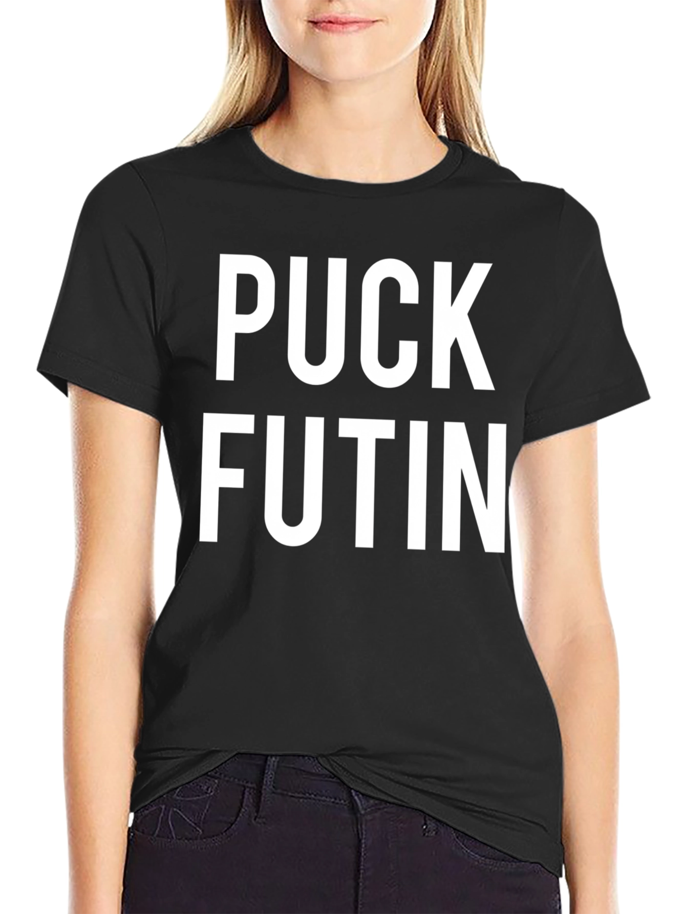 Puck Futin Black T-Shirt - Express Yourself!