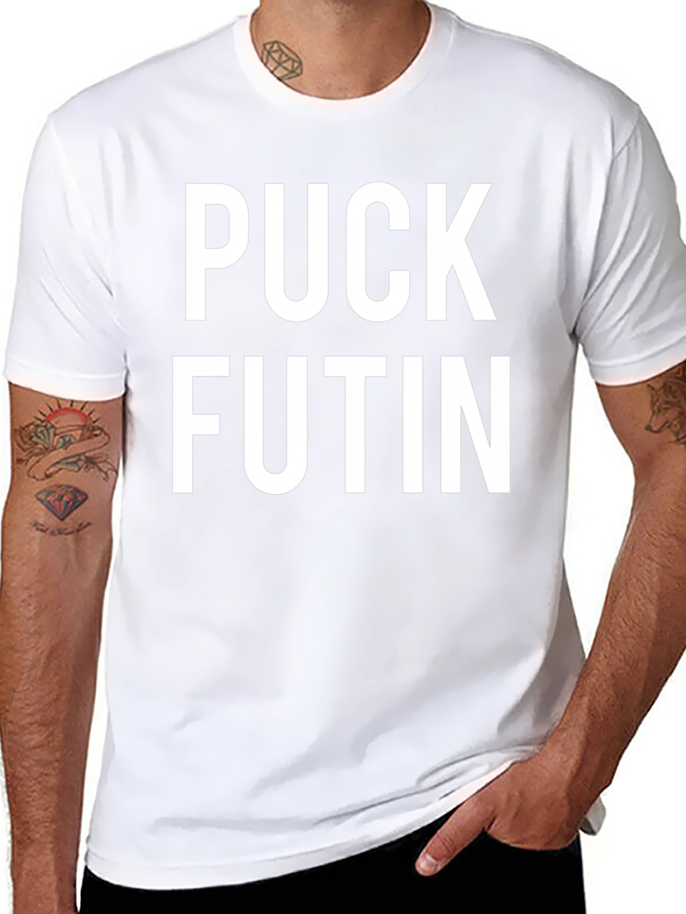 Puck Futin Black T-Shirt - Express Yourself!
