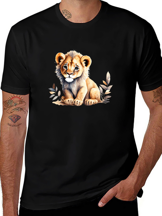 Cute Lion Cub Graphic Tee