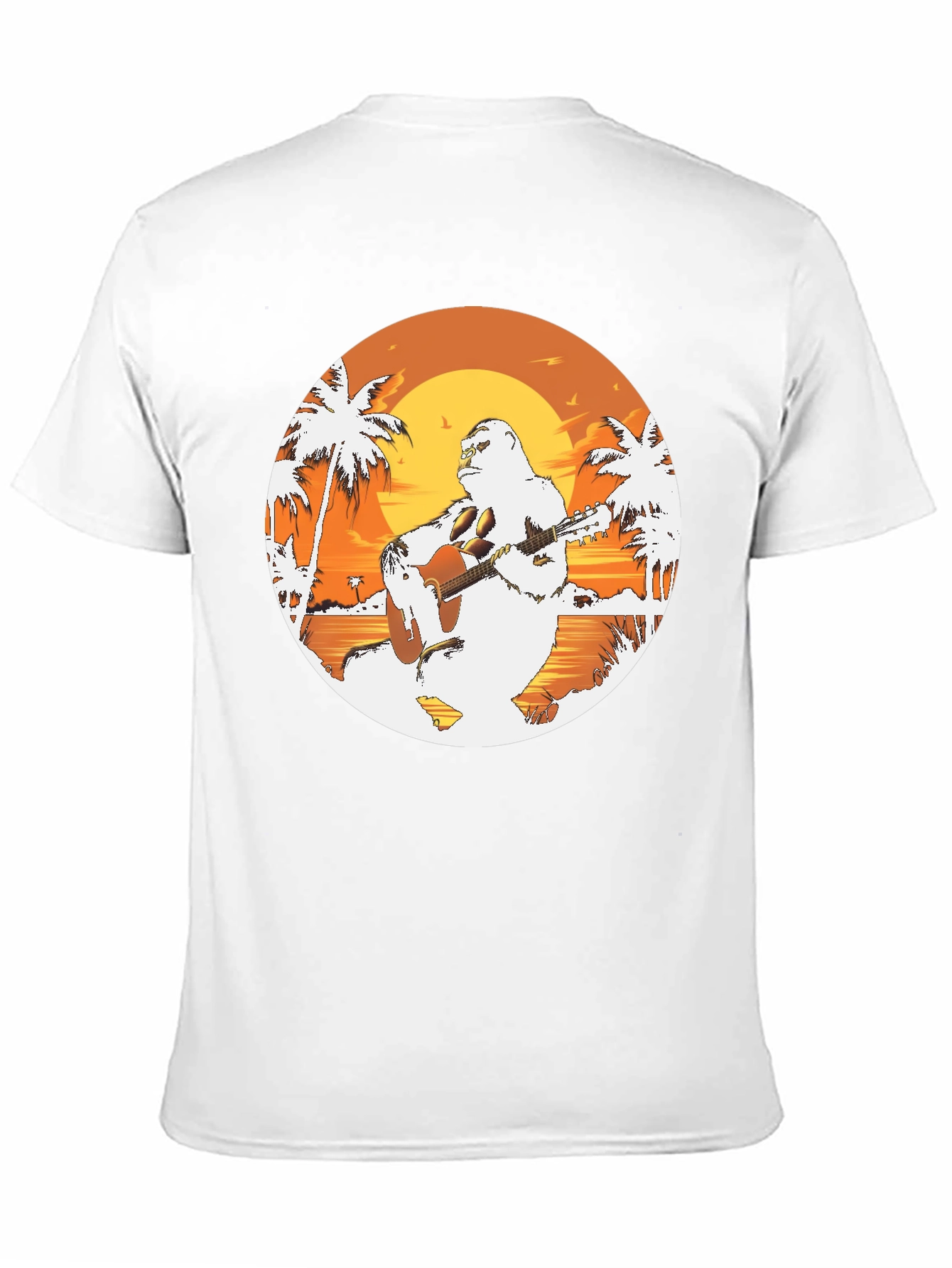 Sasquatch Beach Guitar T-Shirt