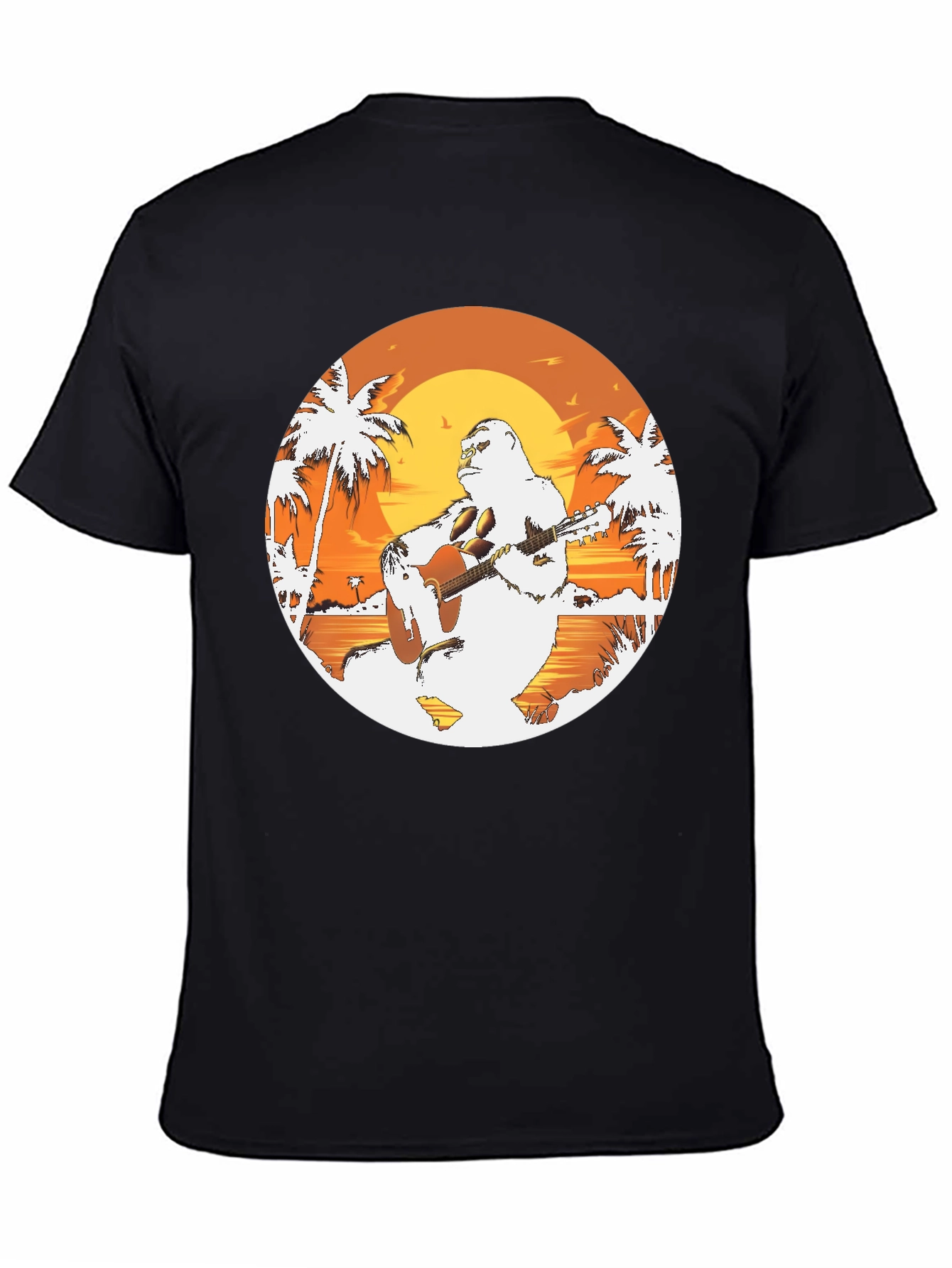 Sasquatch Beach Guitar T-Shirt