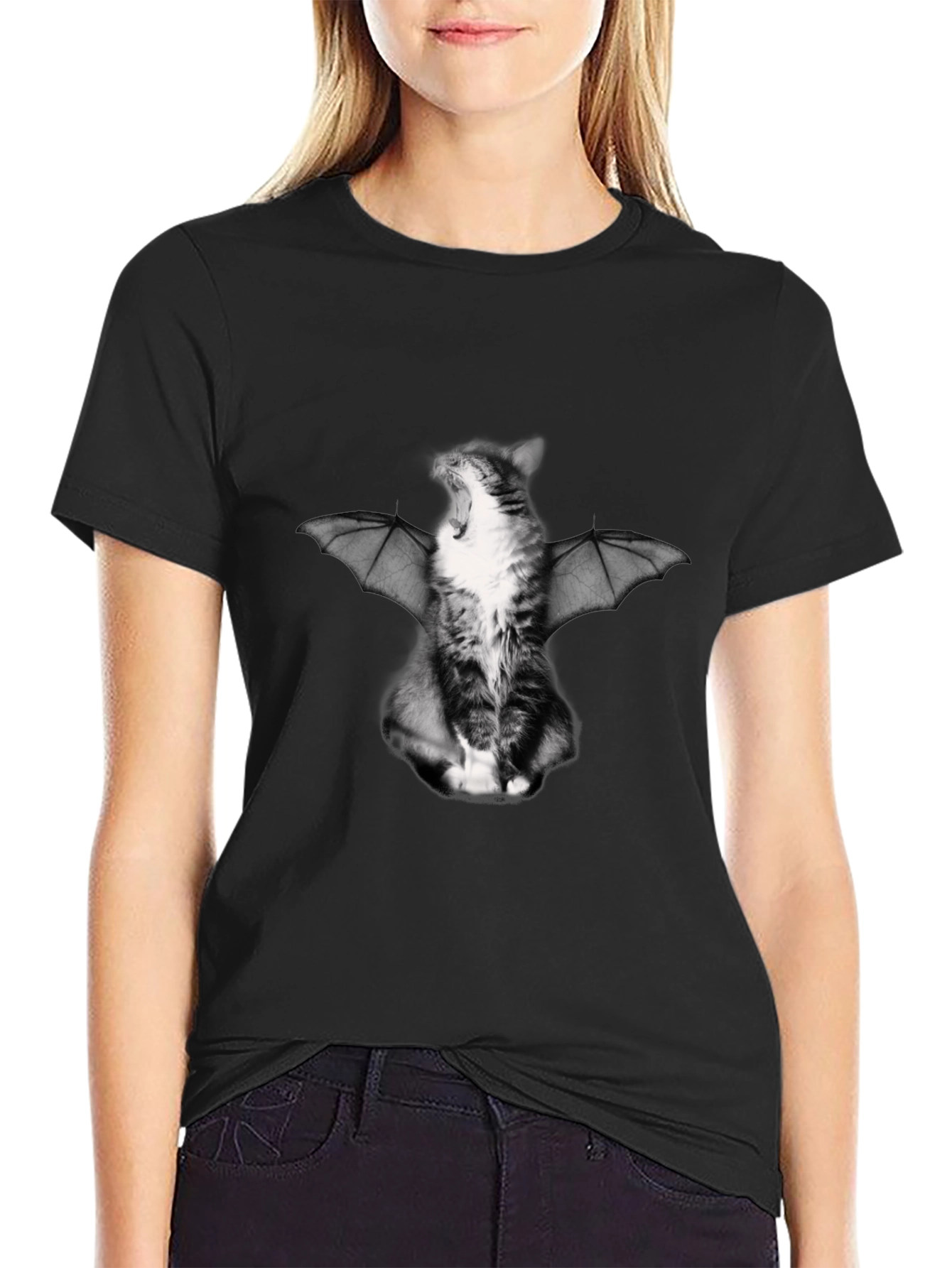 Cat Bat T-Shirt - Unique Graphic Tee