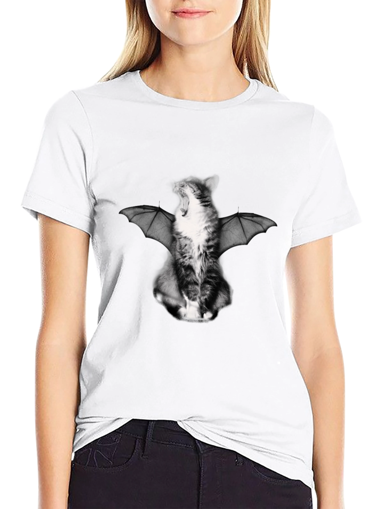 Cat Bat T-Shirt - Unique Graphic Tee