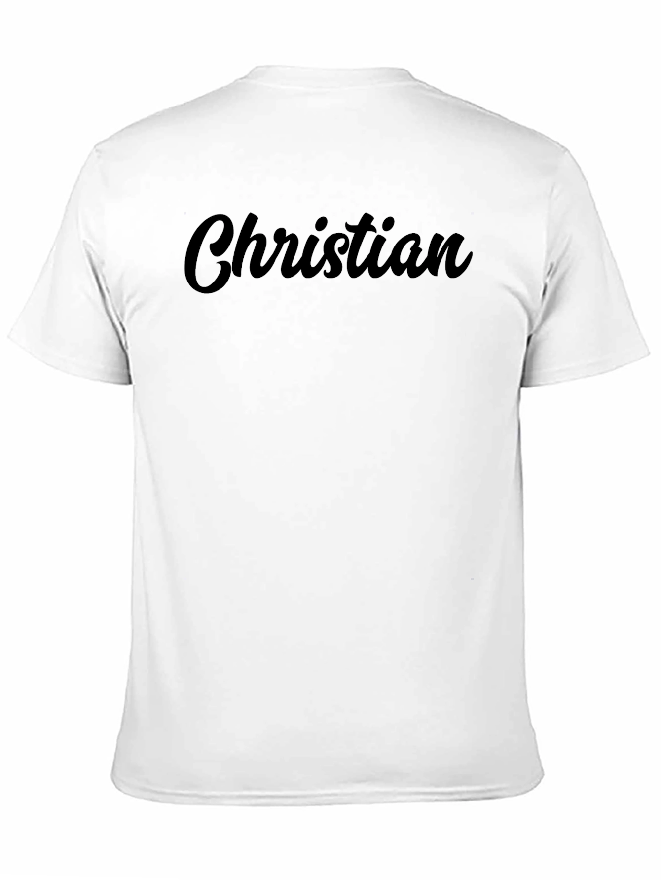 Christian Script Black T-Shirt