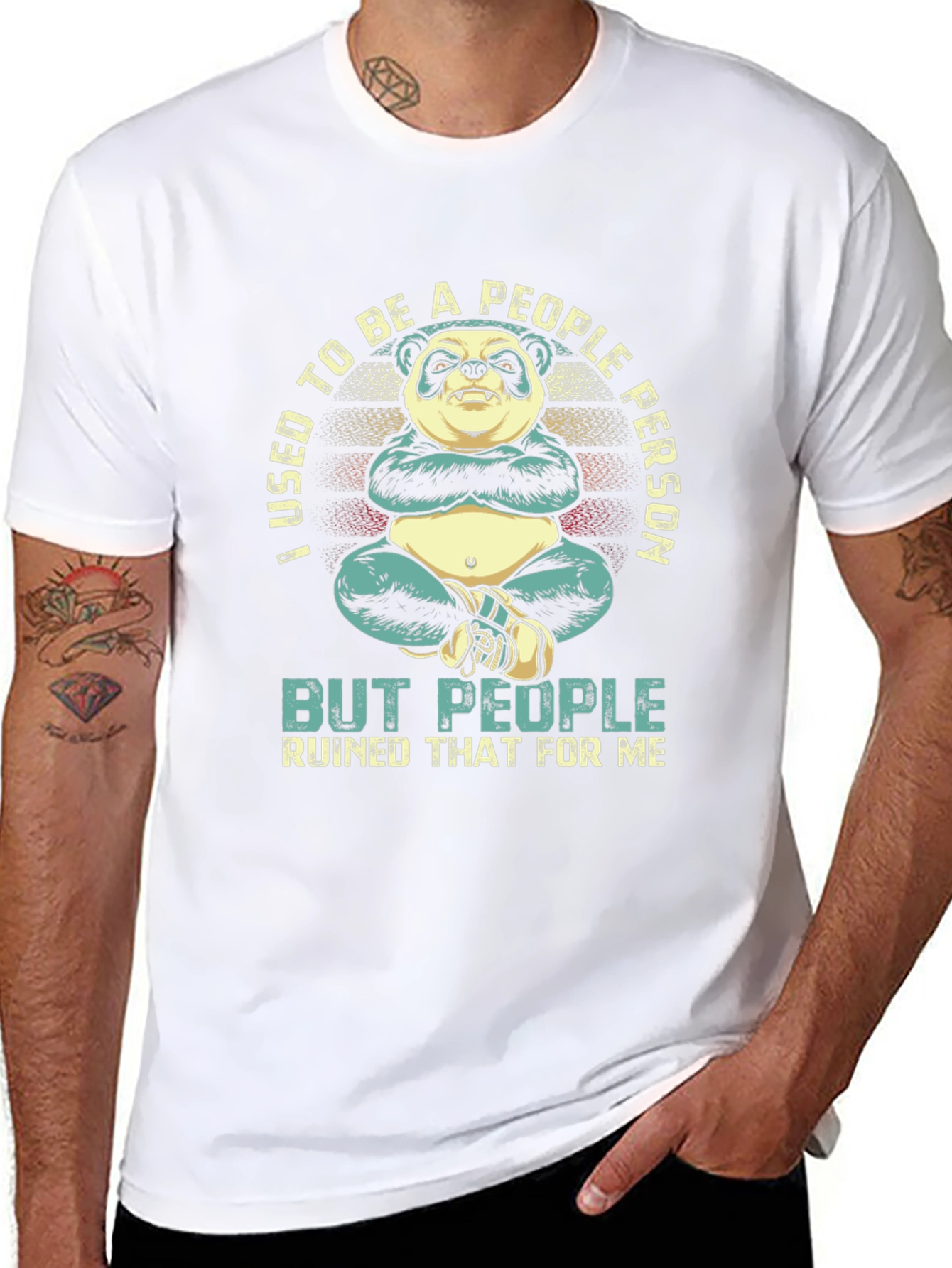 I Used to Be a People Person Panda T-Shirt
