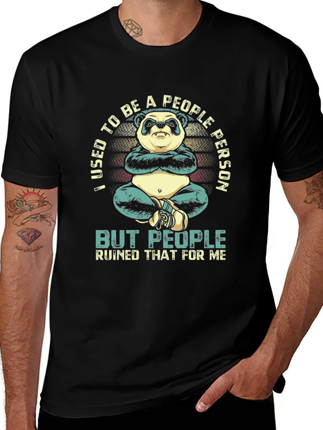 I Used to Be a People Person Panda T-Shirt