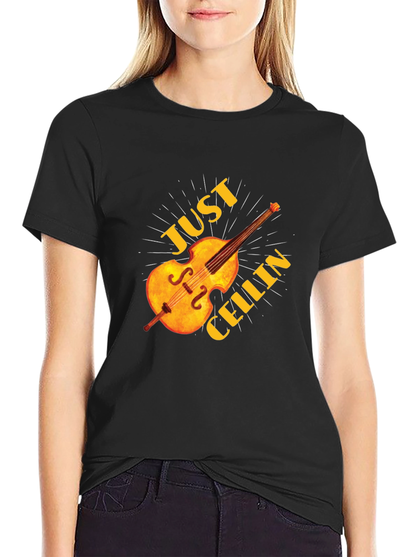 Just Chillin Cello Graphic T-Shirt