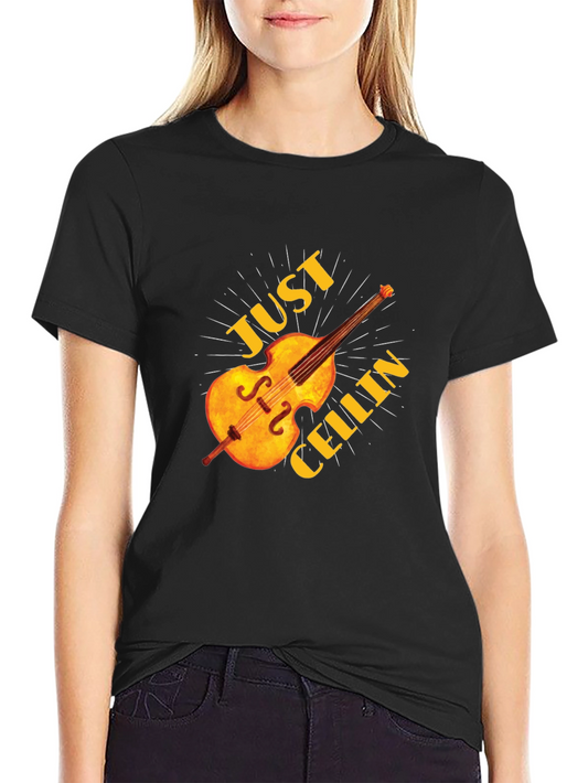 Just Chillin Cello Graphic T-Shirt