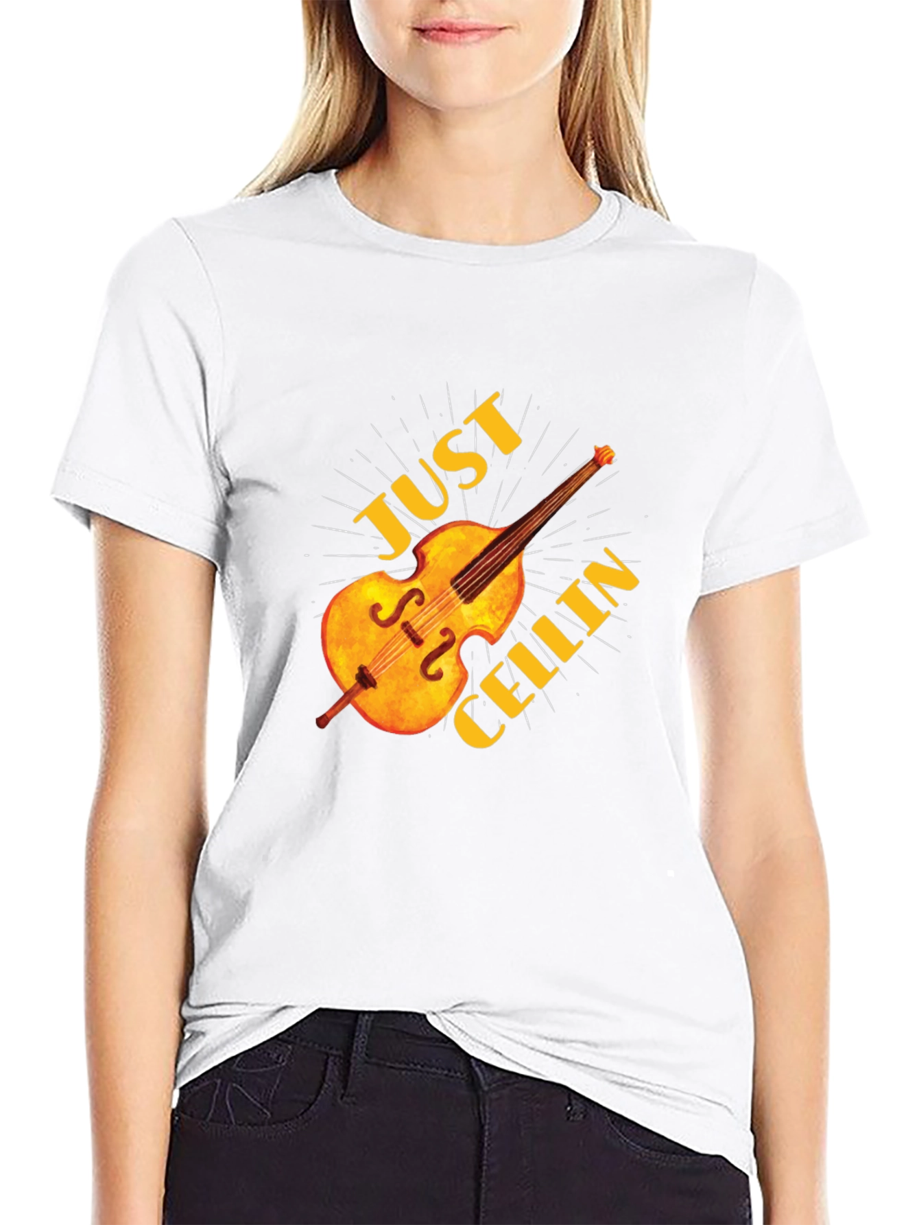 Just Chillin Cello Graphic T-Shirt