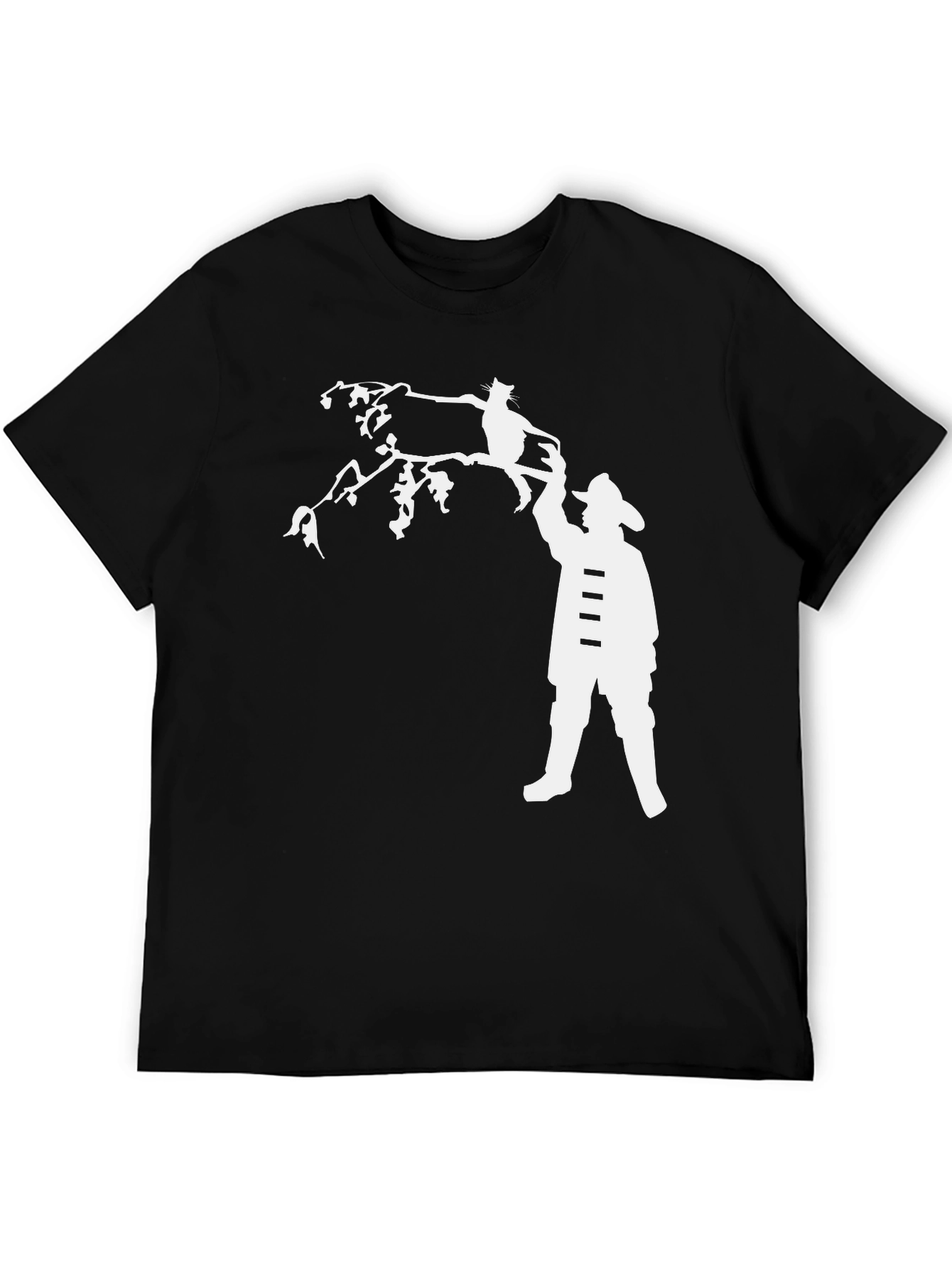 Cat Rescue T-Shirt - Firefighter Humor
