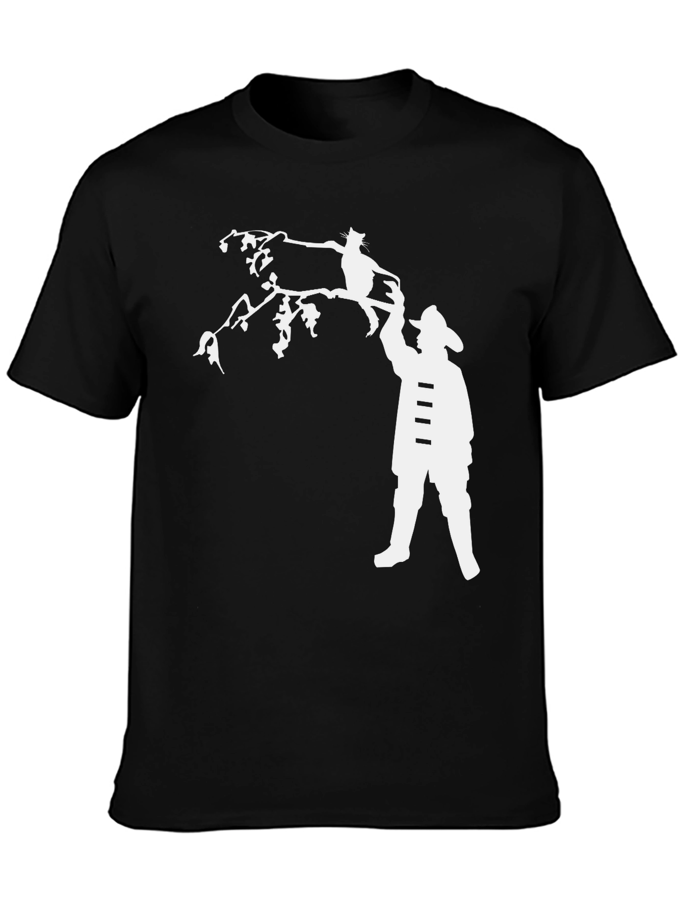 Cat Rescue T-Shirt - Firefighter Humor