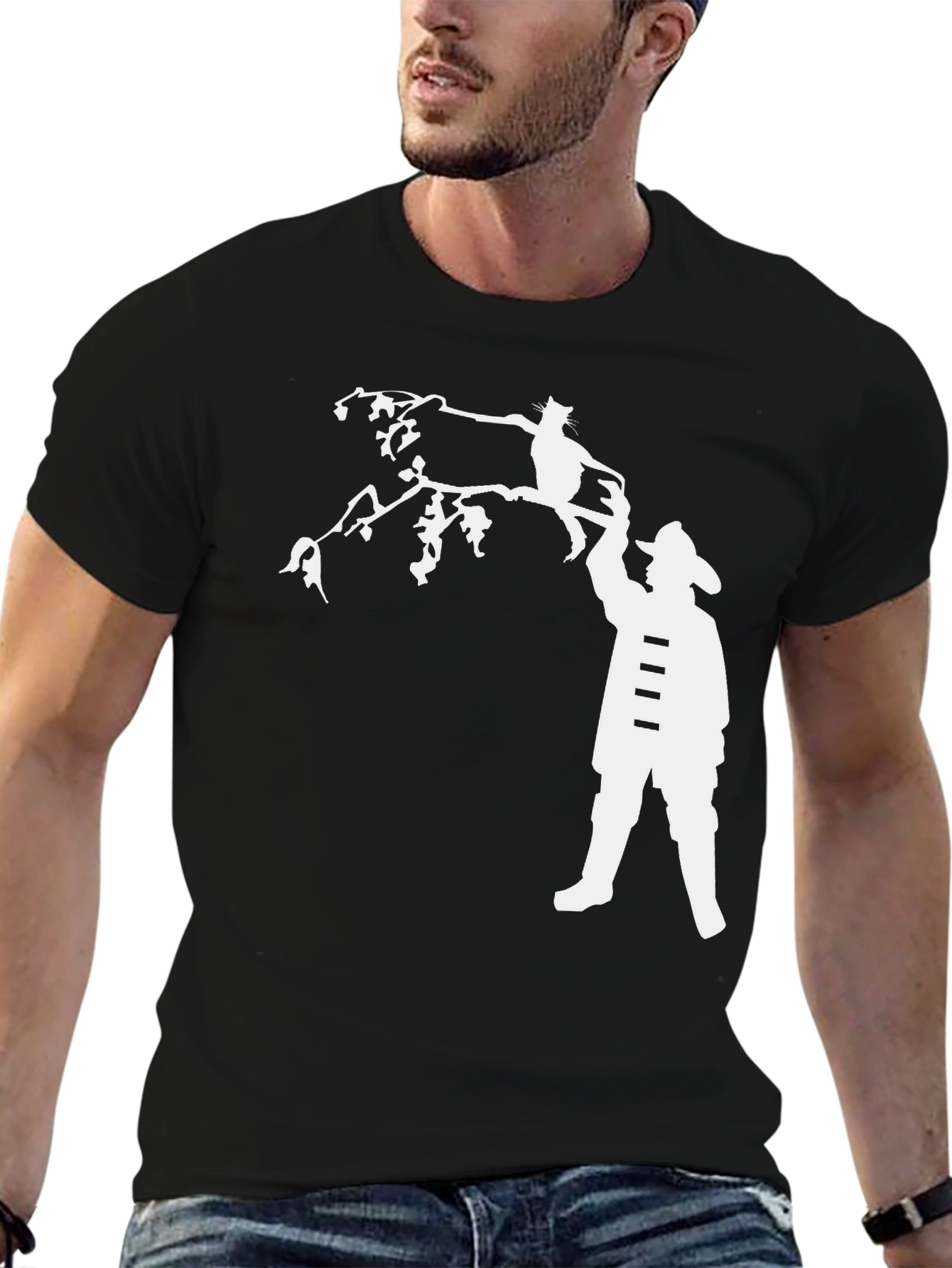 Cat Rescue T-Shirt - Firefighter Humor