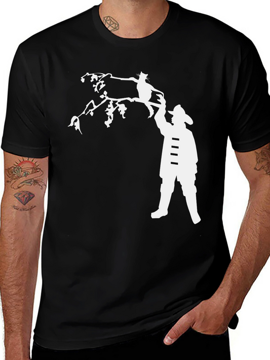 Cat Rescue T-Shirt - Firefighter Humor