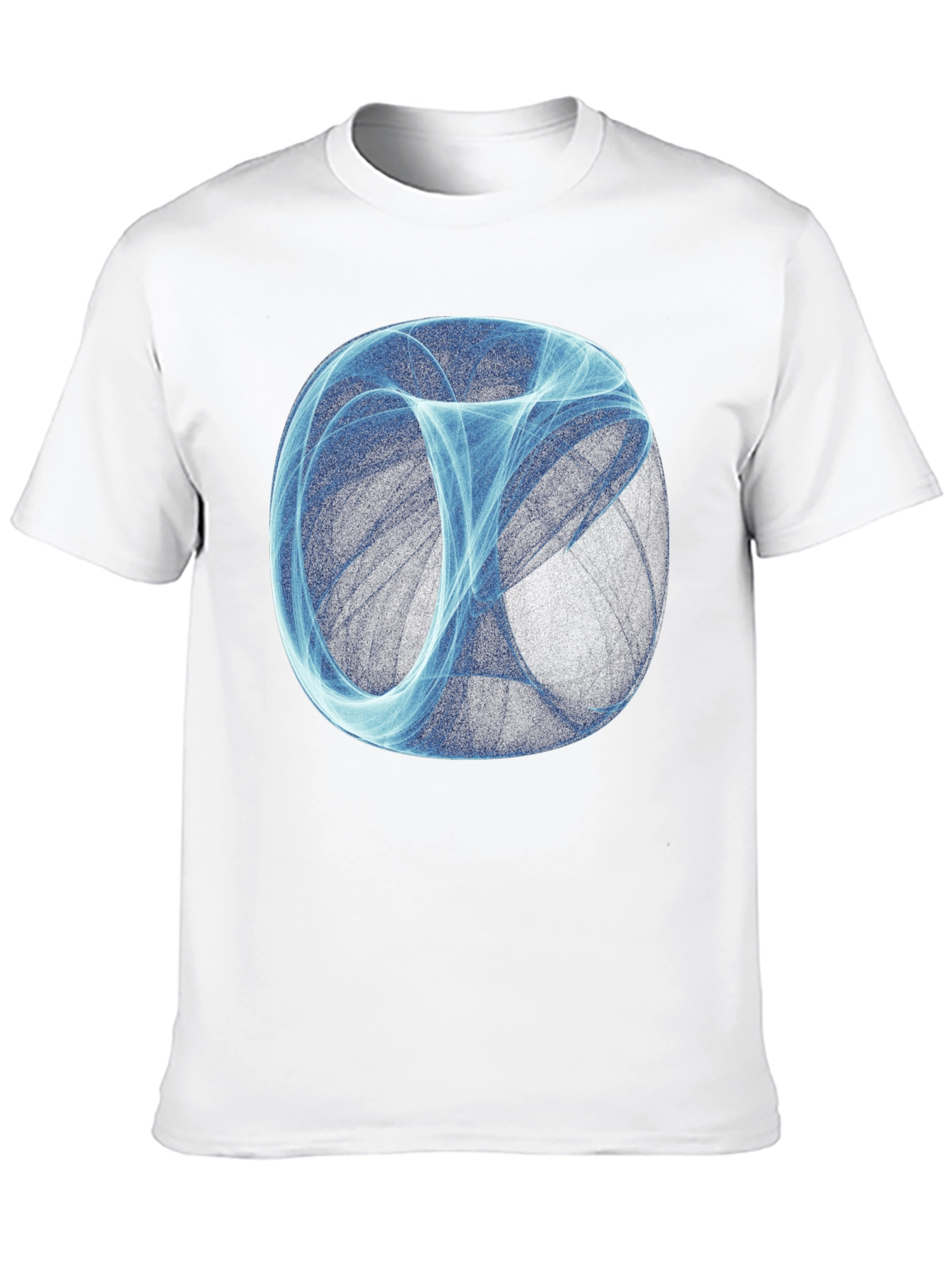 Abstract Sphere Graphic Print Black T-Shirt