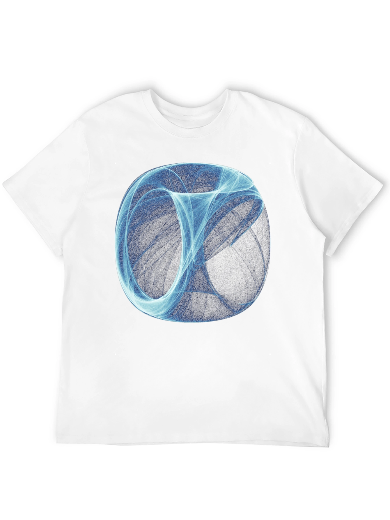 Abstract Sphere Graphic Print Black T-Shirt