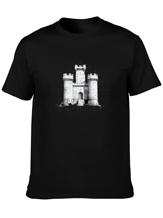 Castle Graphic T-Shirt - Black
