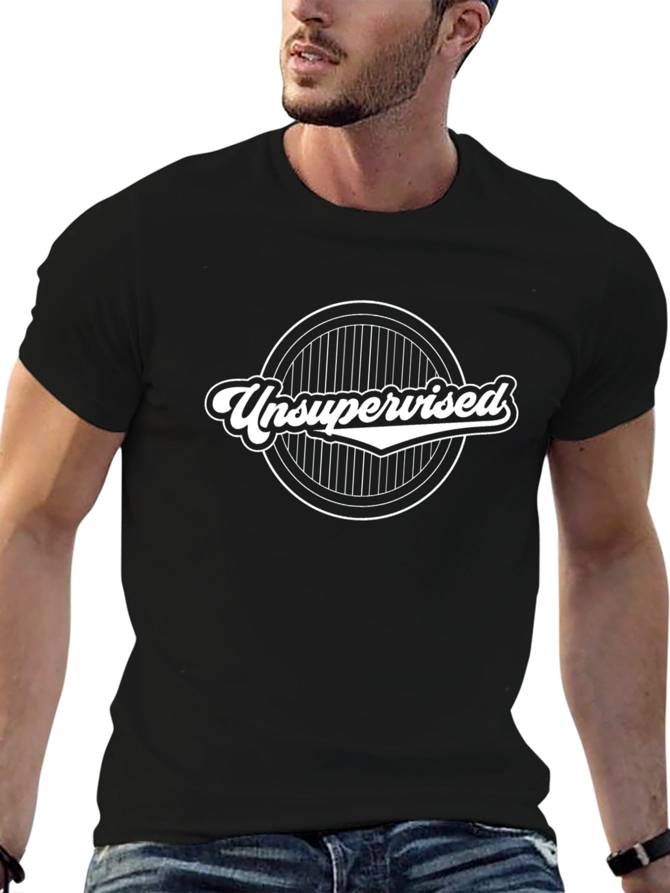 Unsupervised Black Graphic T-Shirt