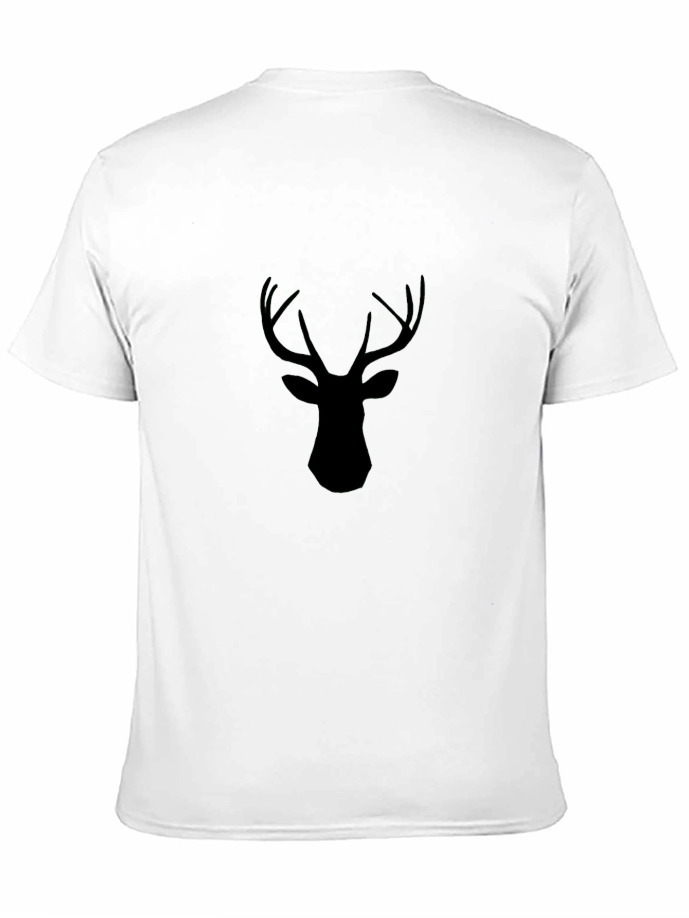 Black Deer Silhouette T-Shirt - Mens Casual Tee