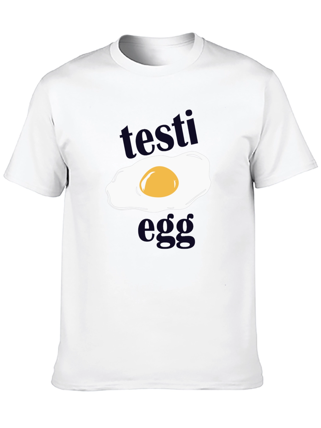 Testi Egg Graphic T-Shirt - Funny Novelty Tee