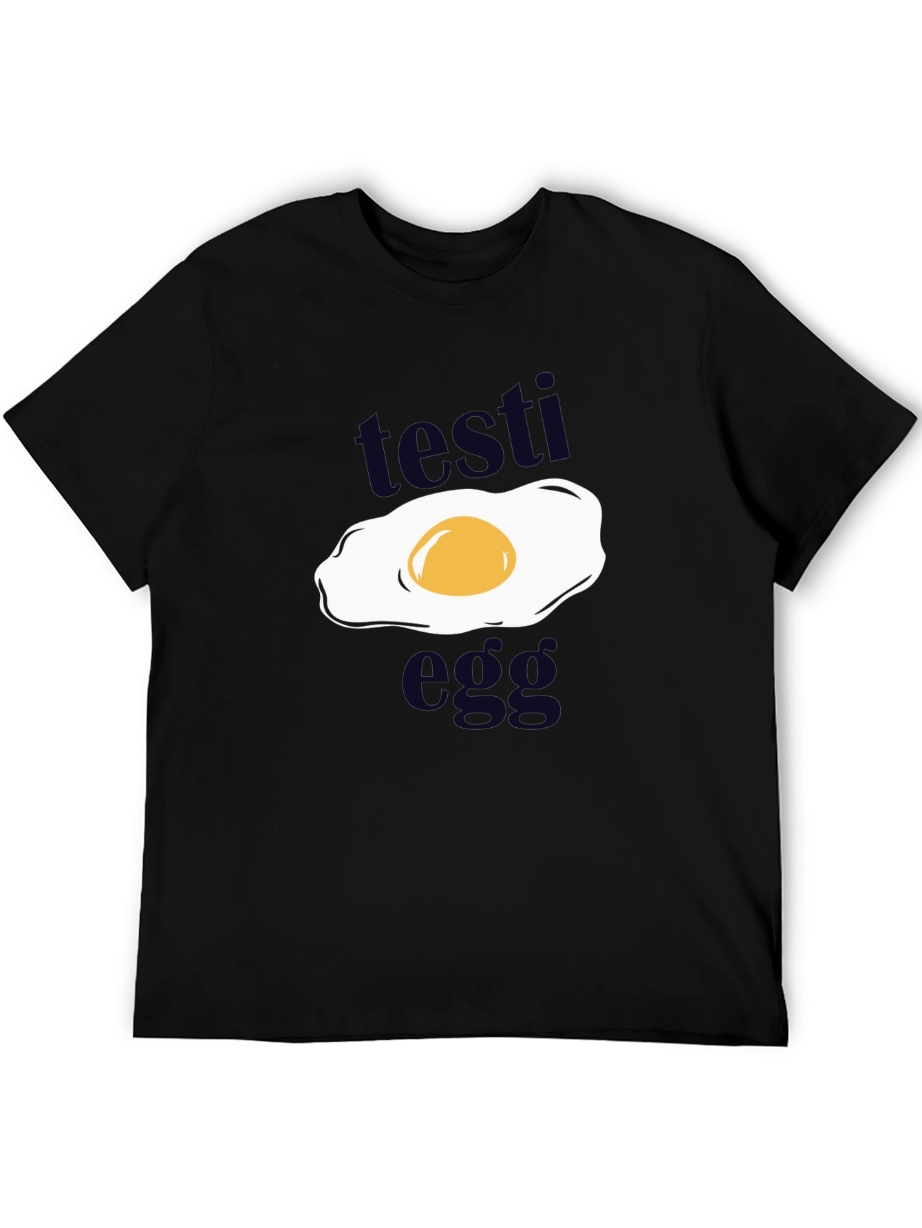 Testi Egg Graphic T-Shirt - Funny Novelty Tee