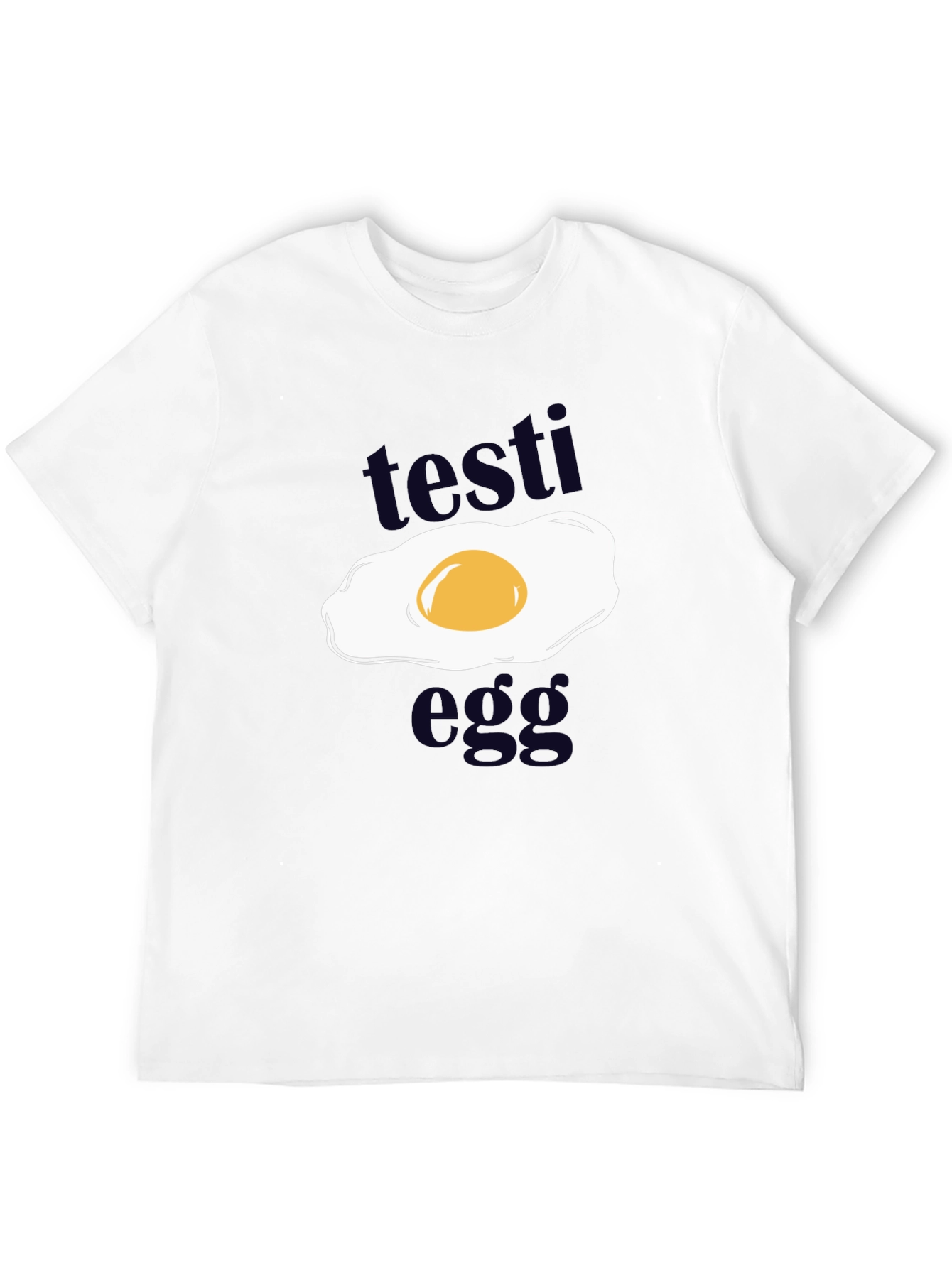 Testi Egg Graphic T-Shirt - Funny Novelty Tee