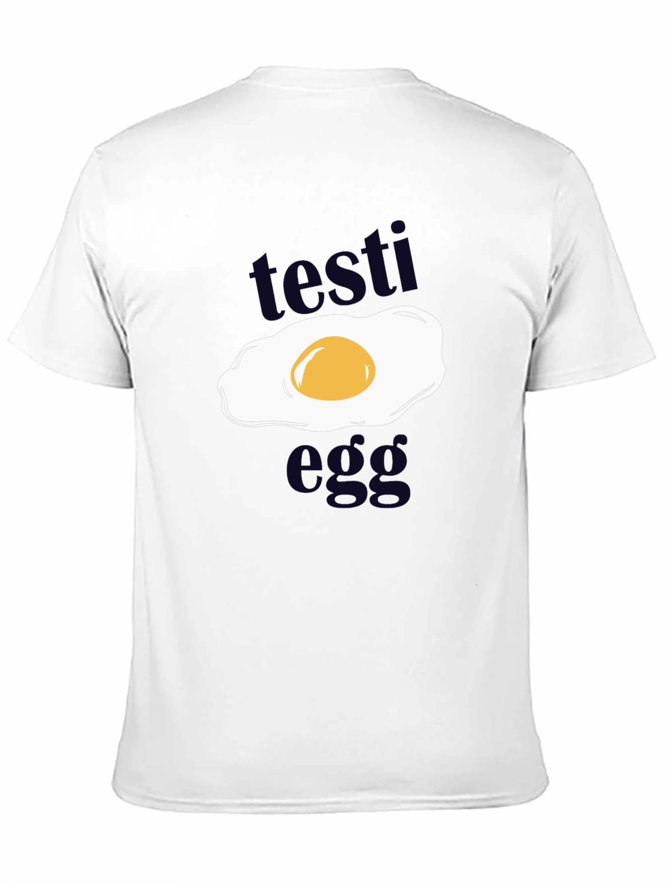 Testi Egg Graphic T-Shirt - Funny Novelty Tee