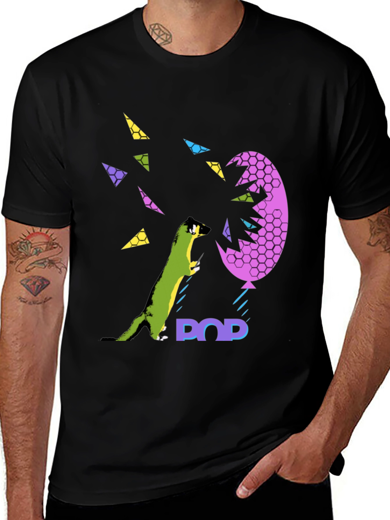Funky Ferret Pop Art T-Shirt