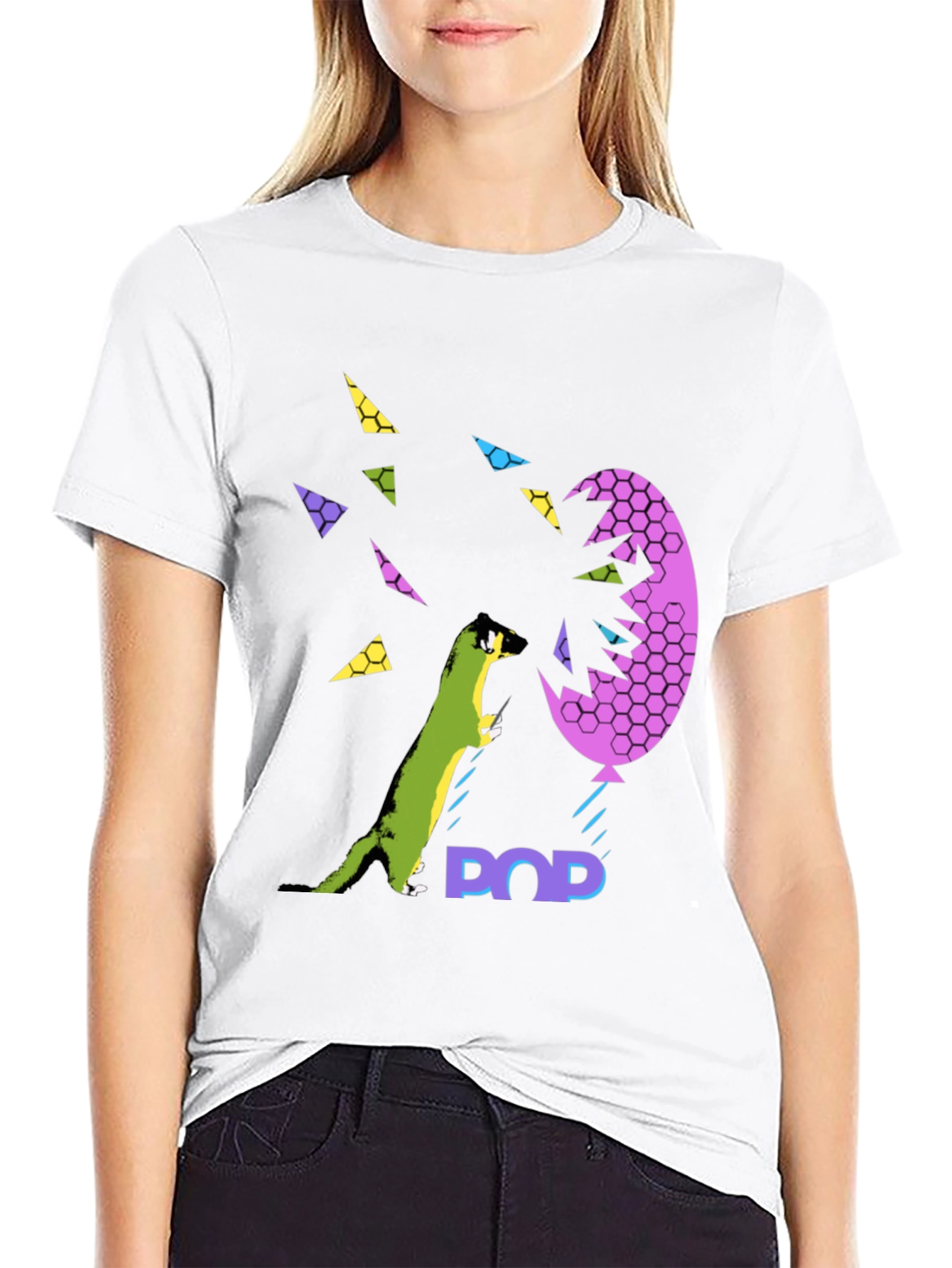 Funky Ferret Pop Art T-Shirt