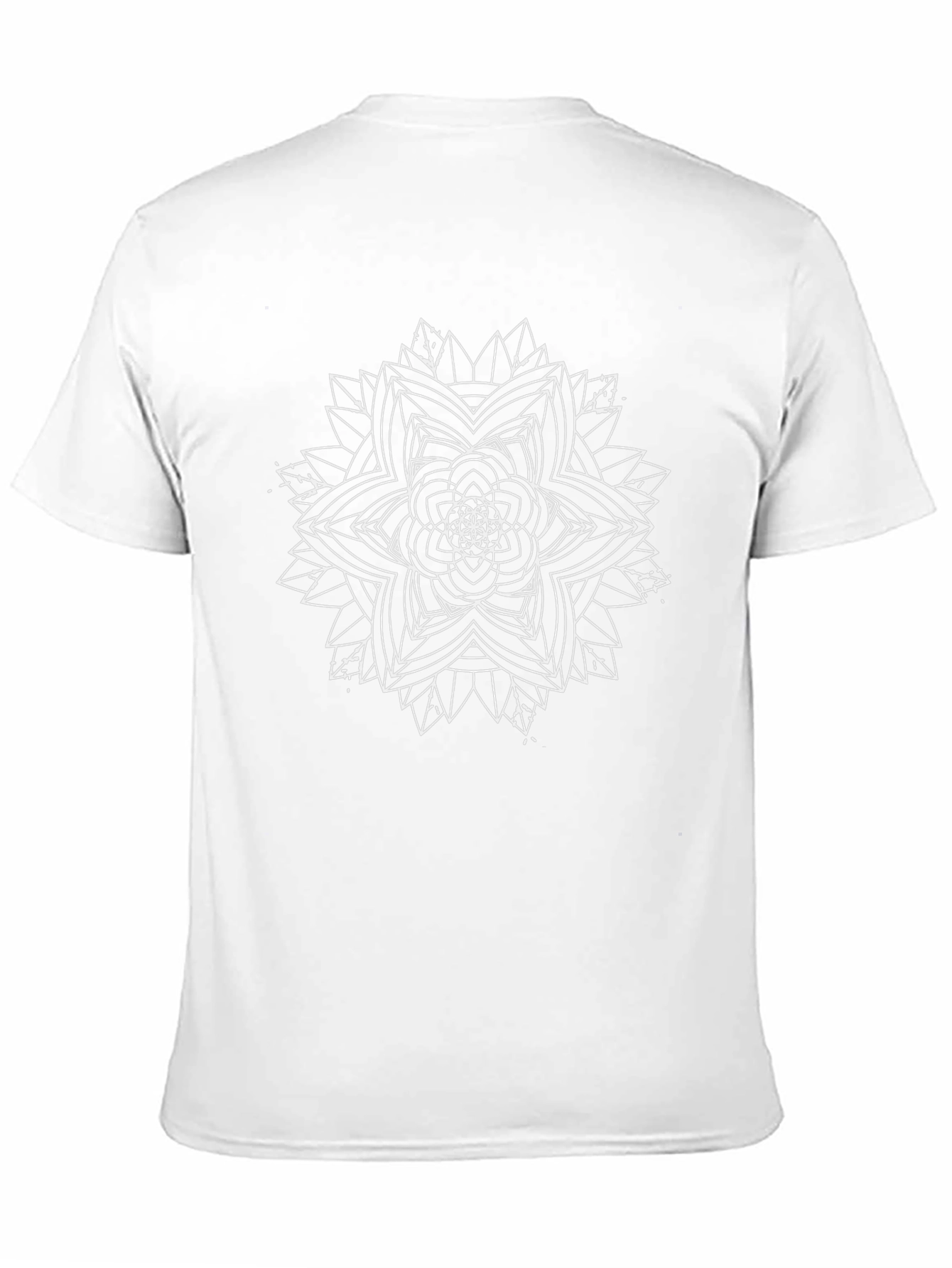 Geometric Mandala Graphic Print Tee - Modern Stylish Design