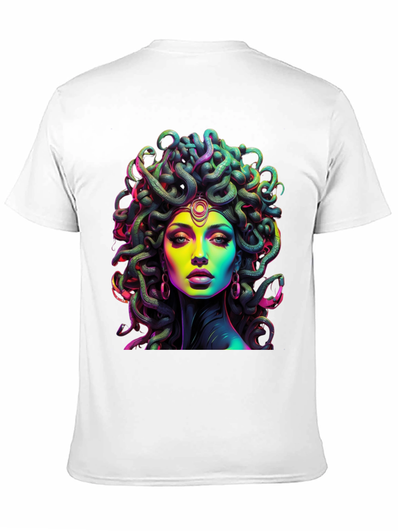 Medusa Graphic Tee - Black Cotton T-Shirt