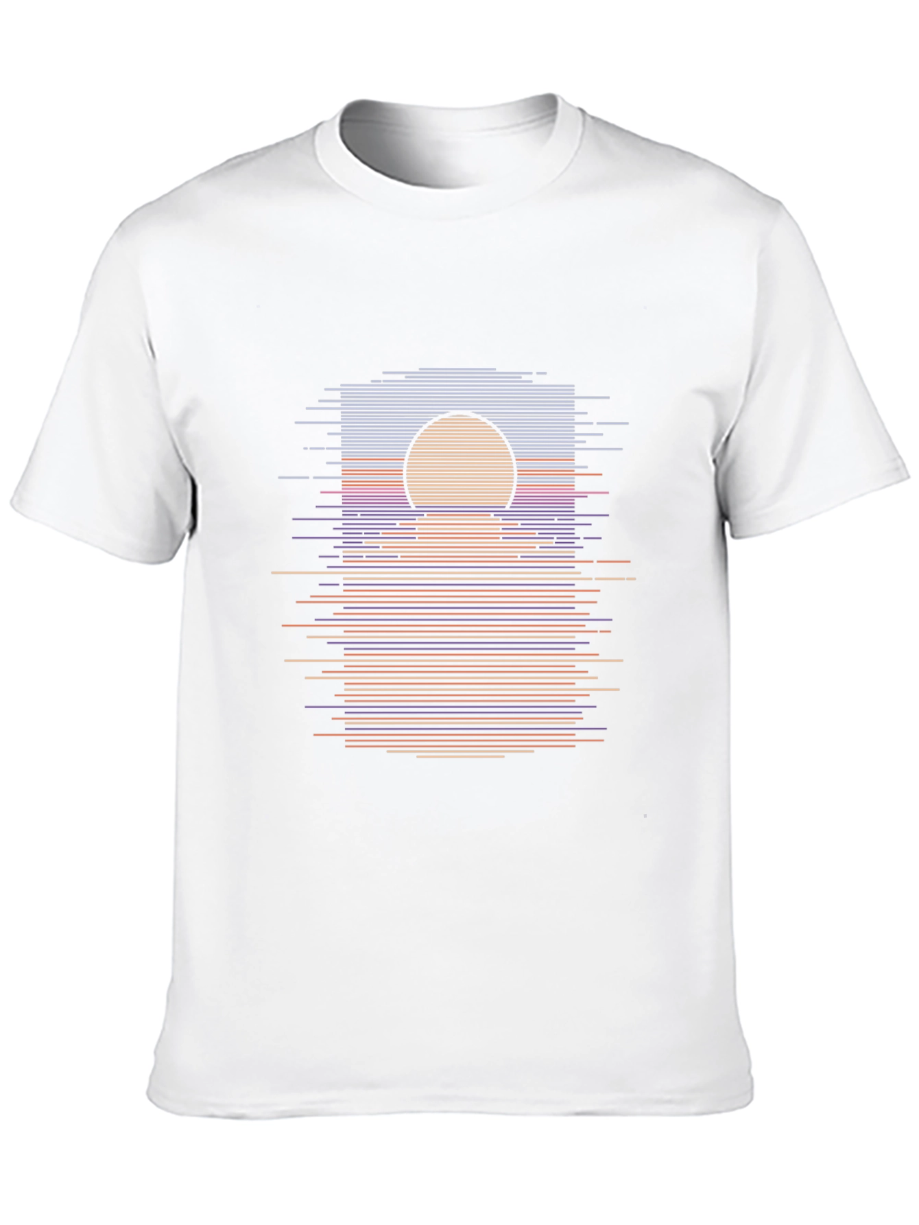 Retro Sunset Graphic Tee - Black