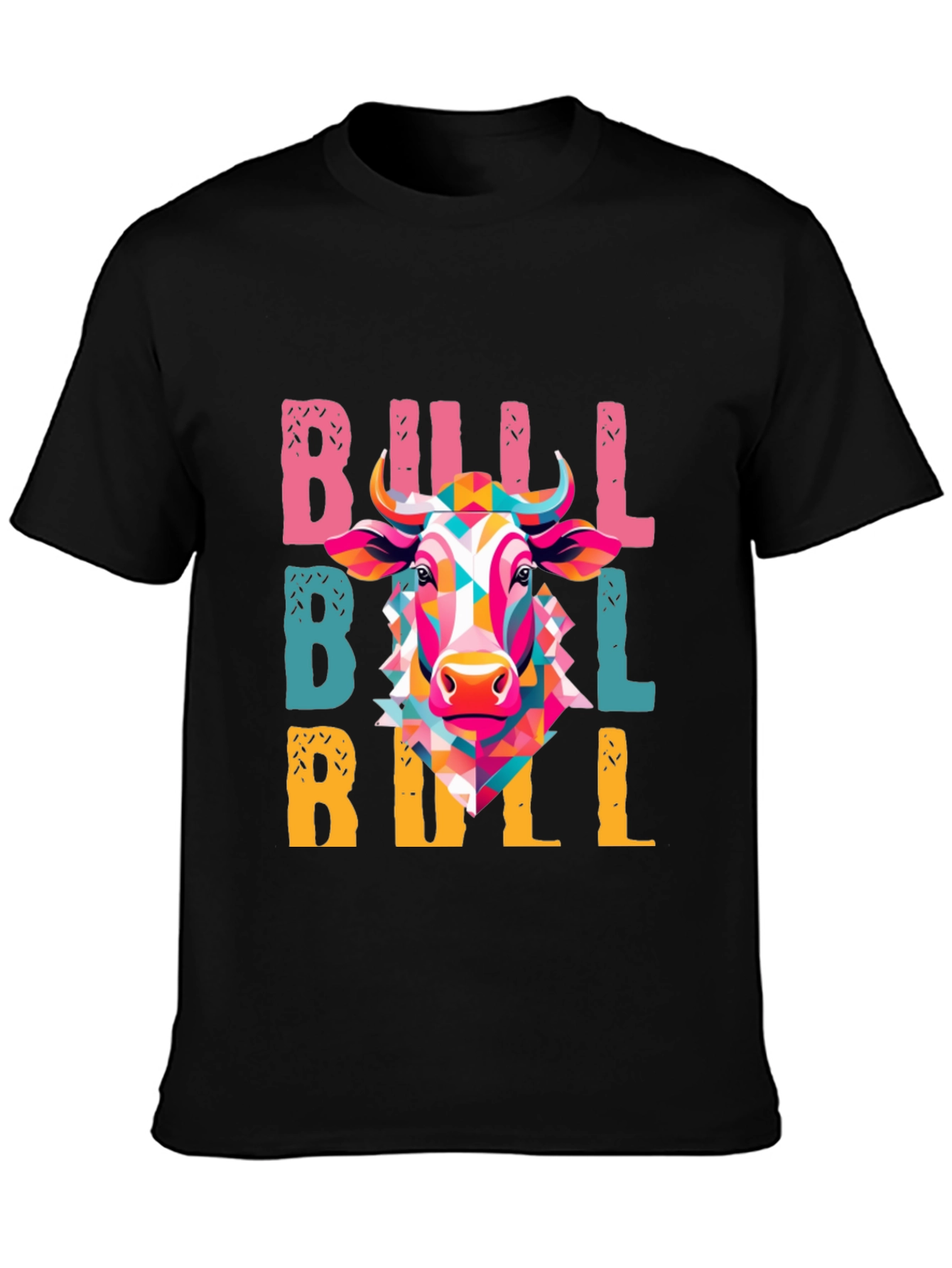 Geometric Bull Graphic Tee