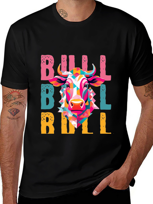 Geometric Bull Graphic Tee