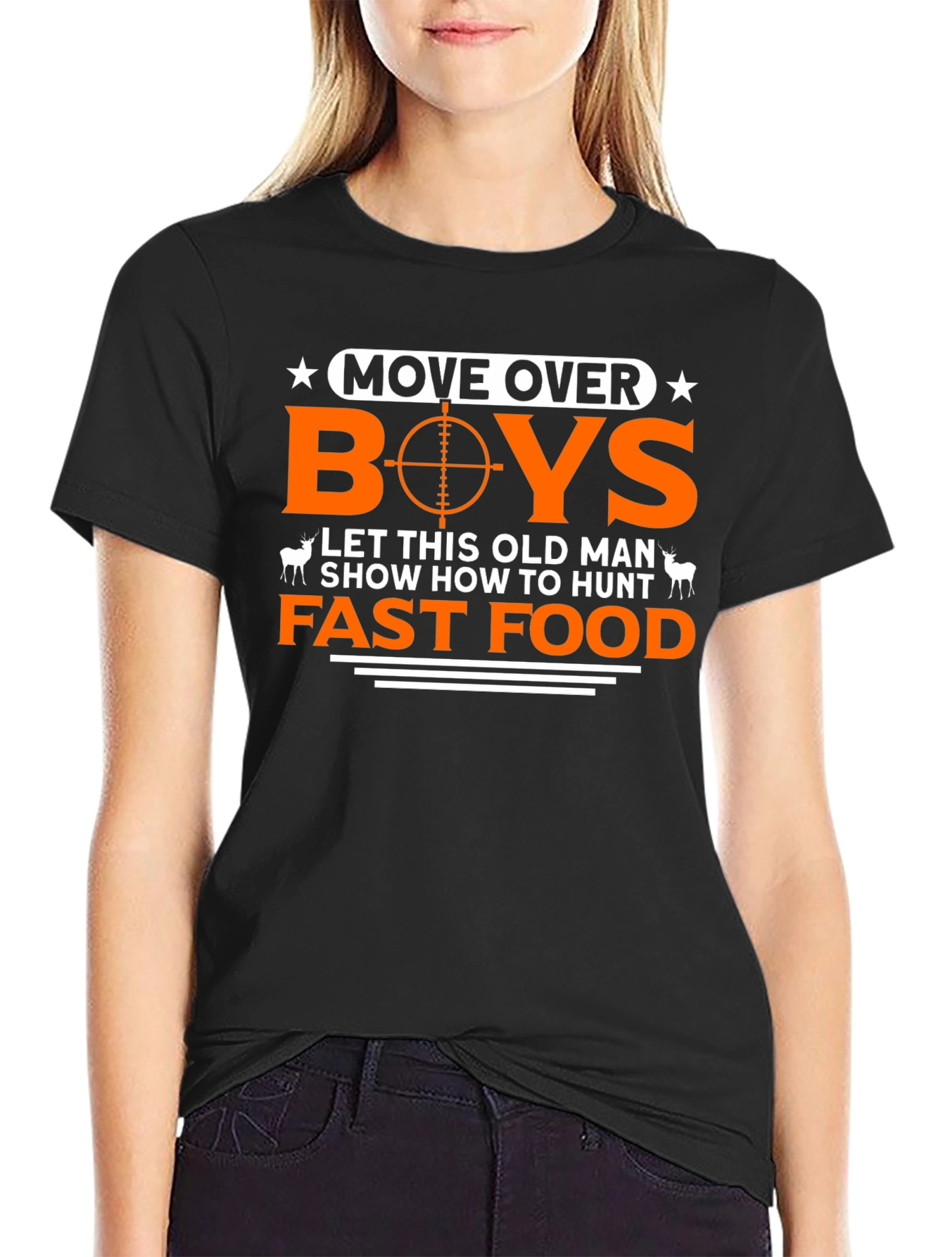 Funny Hunting T-Shirt: Move Over Boys