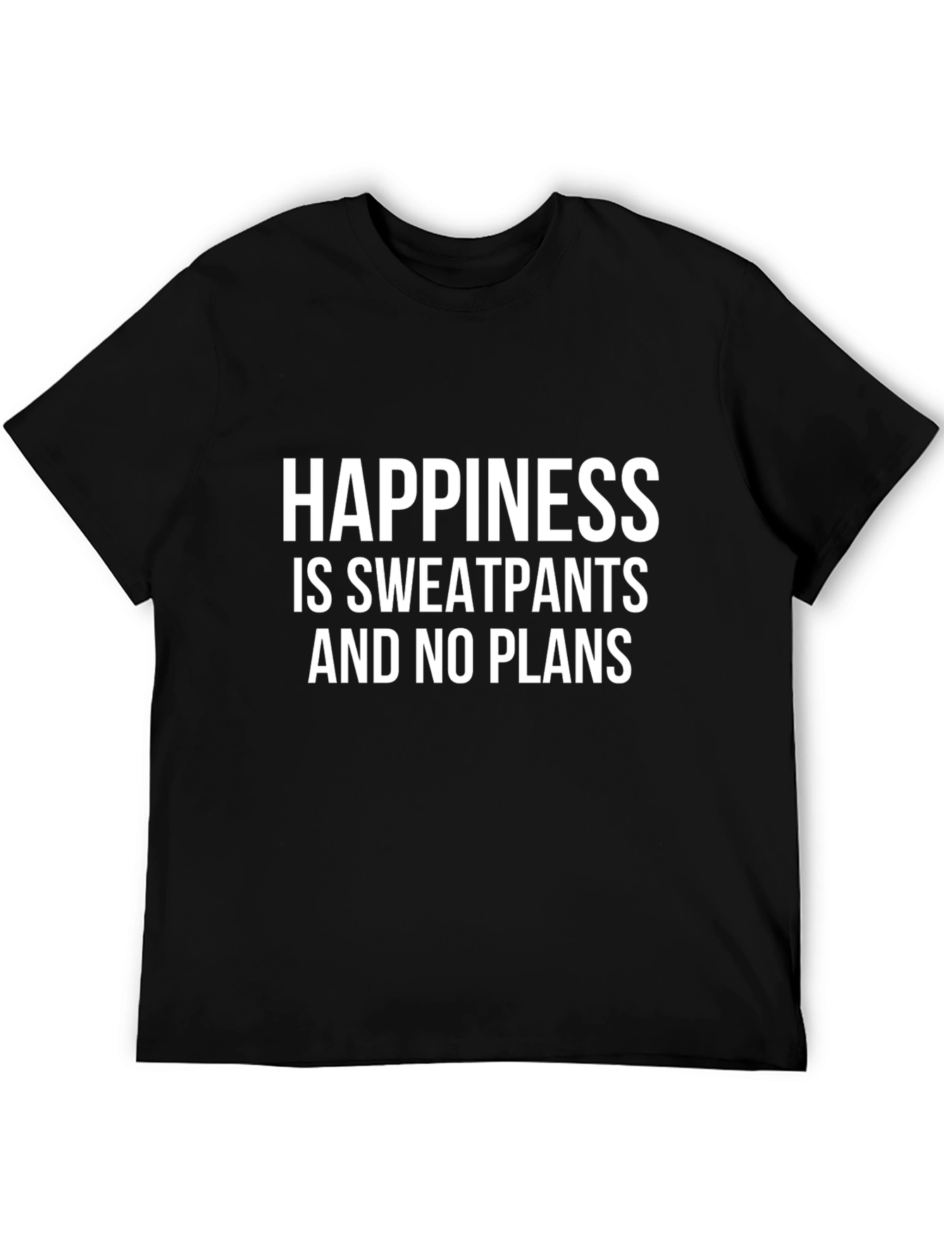 Happiness Sweatpants & No Plans Black T-Shirt
