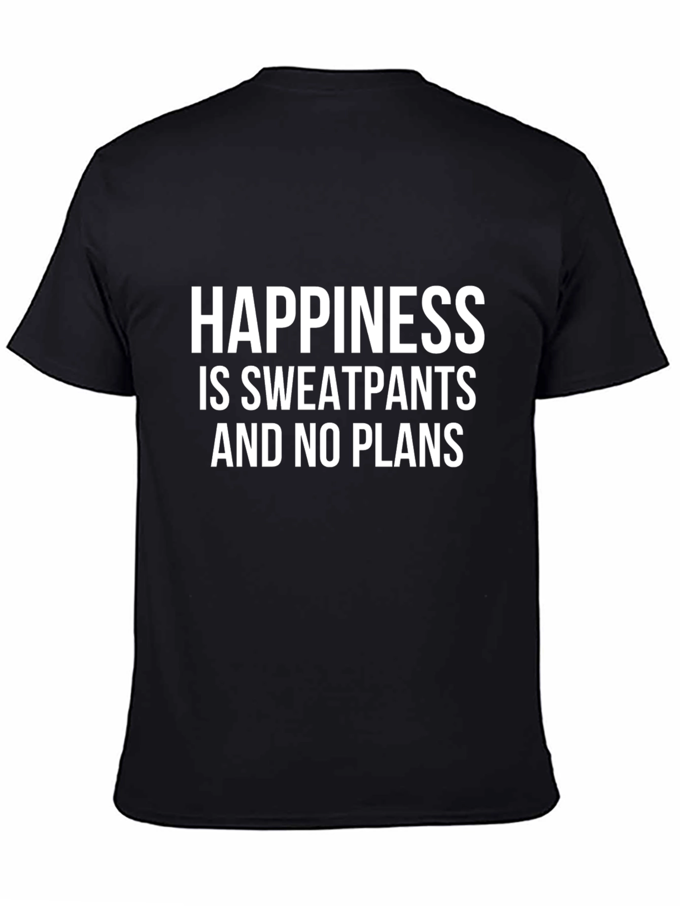 Happiness Sweatpants & No Plans Black T-Shirt
