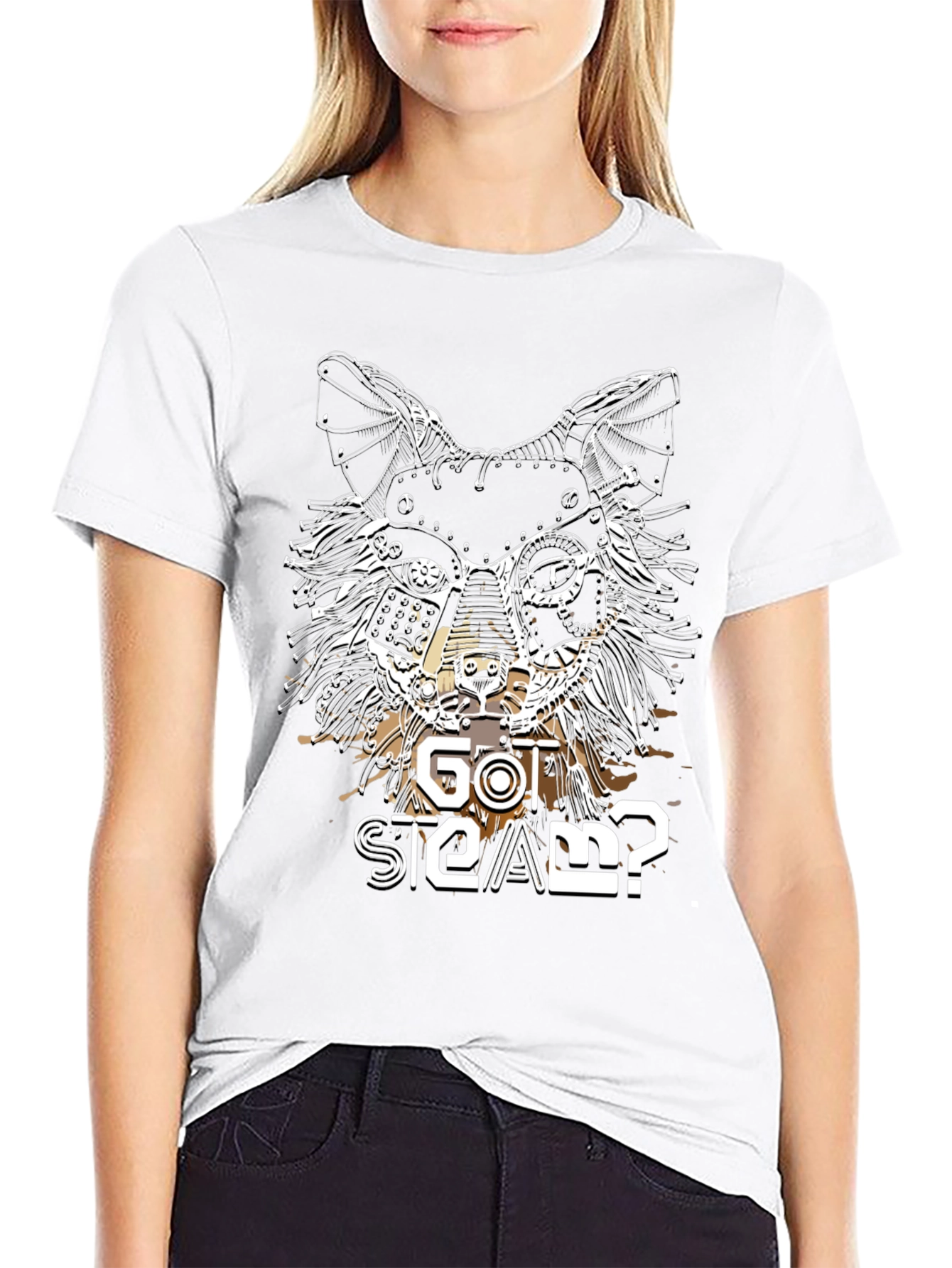 Steampunk Cat T-Shirt - Got Steam?