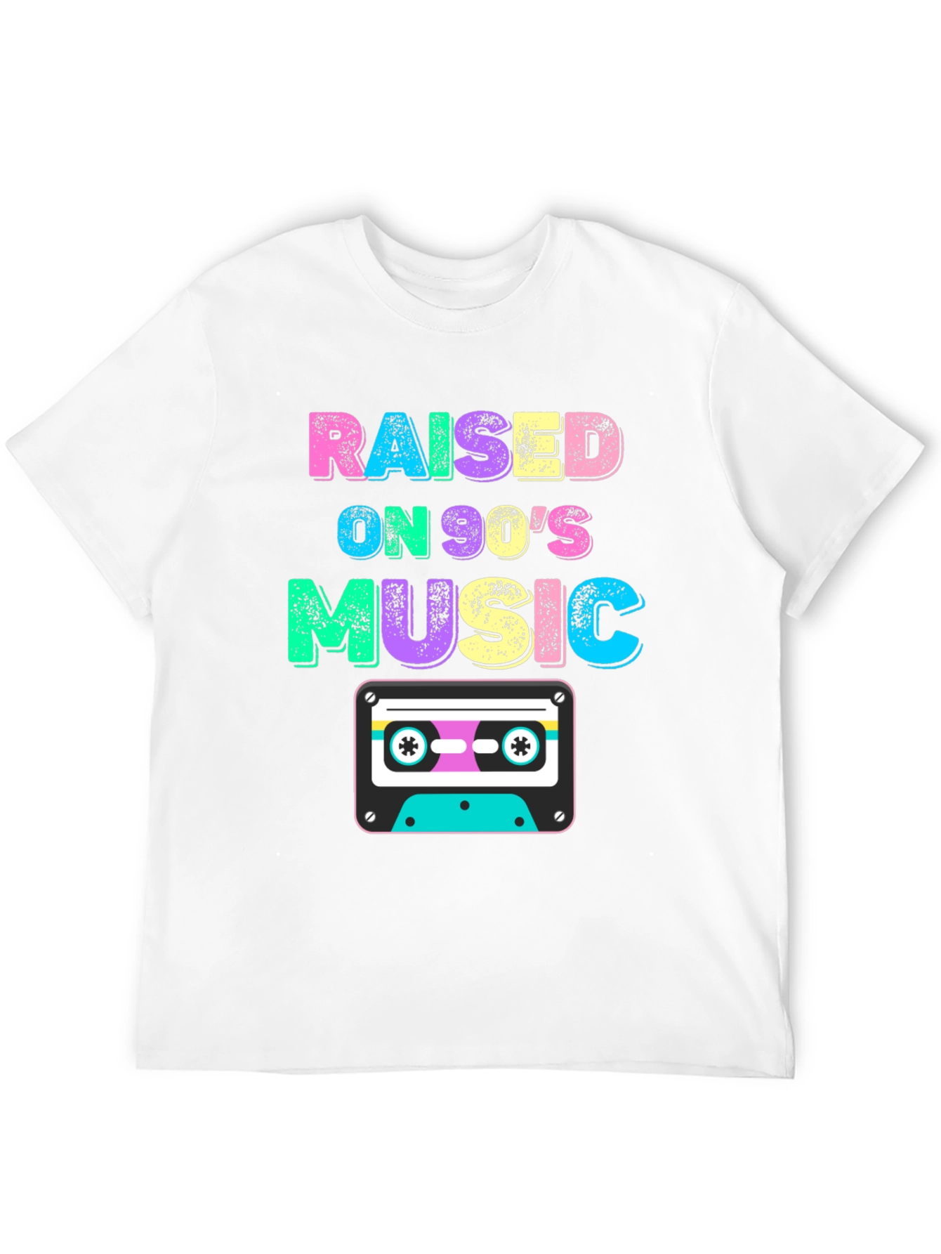 Raised on 90s Music Black T-Shirt