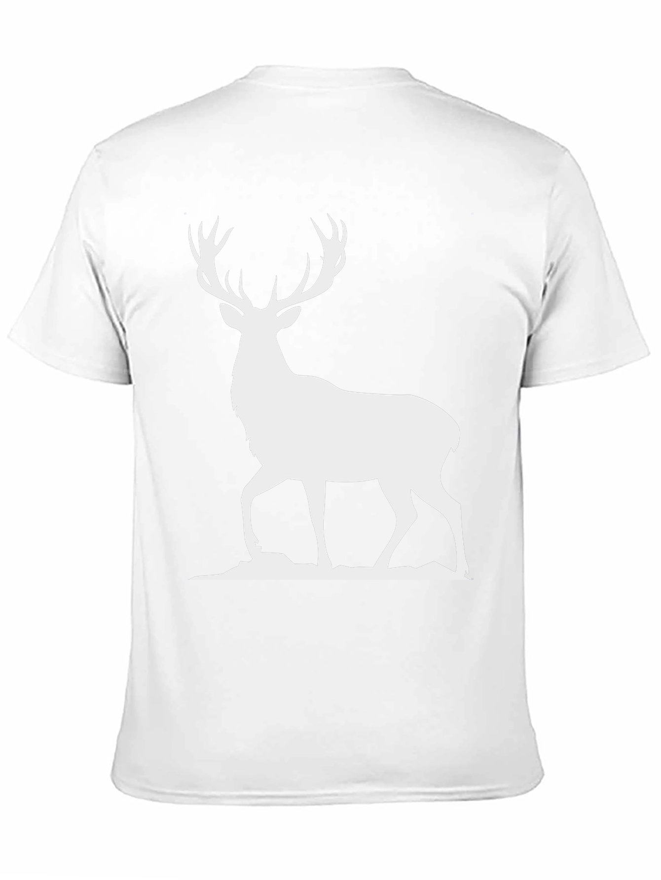 Deer Silhouette Graphic Tee - Black
