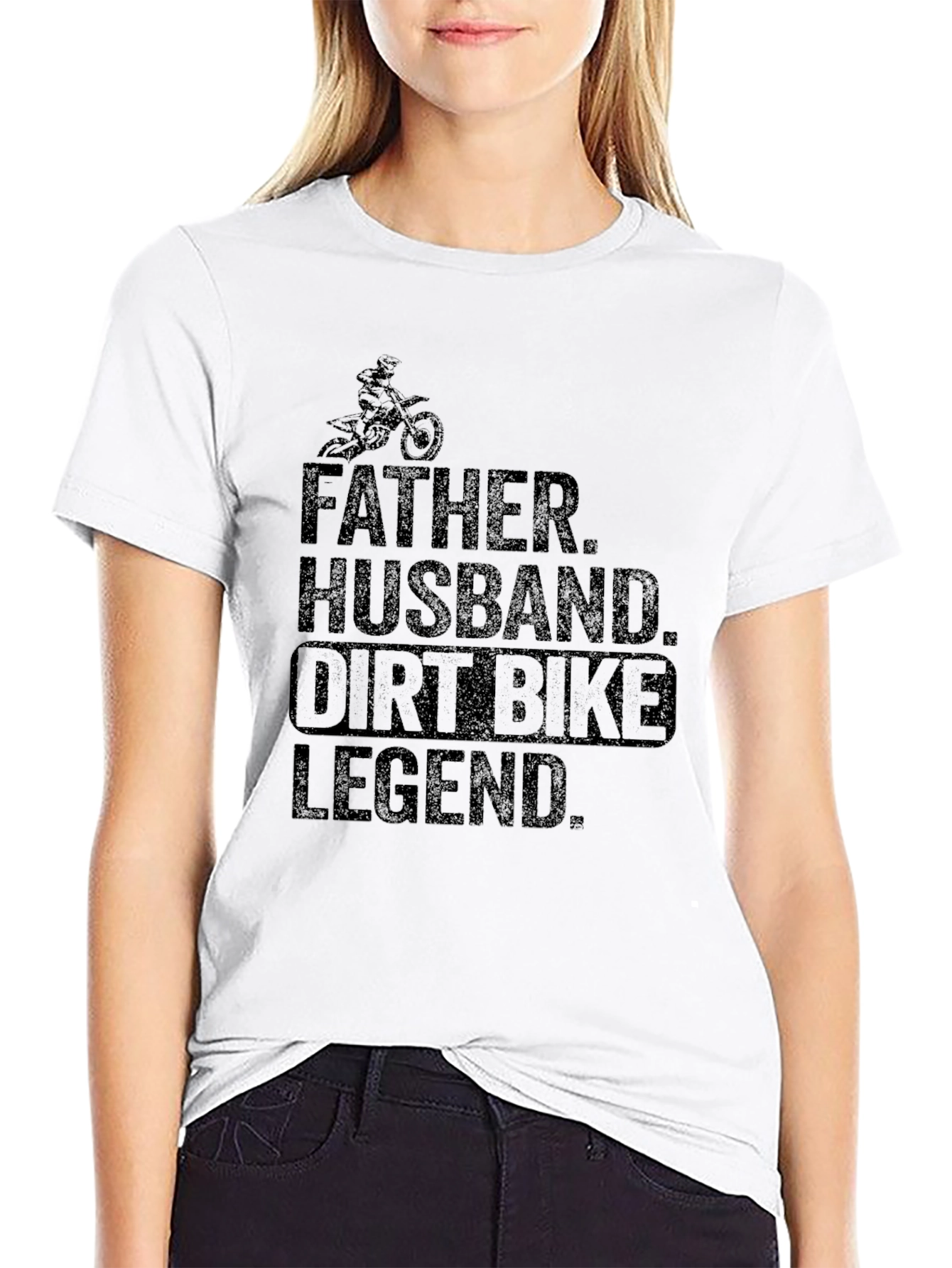 Father Husband Dirt Bike Legend T-Shirt