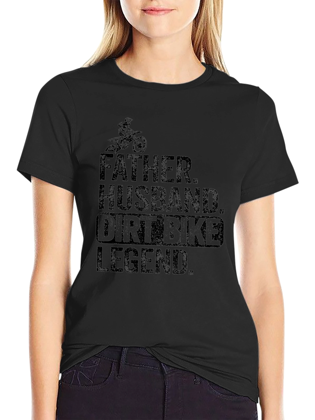 Father Husband Dirt Bike Legend T-Shirt